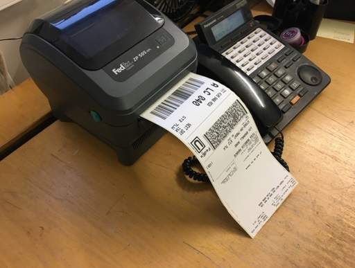 Printing Fedex postage label